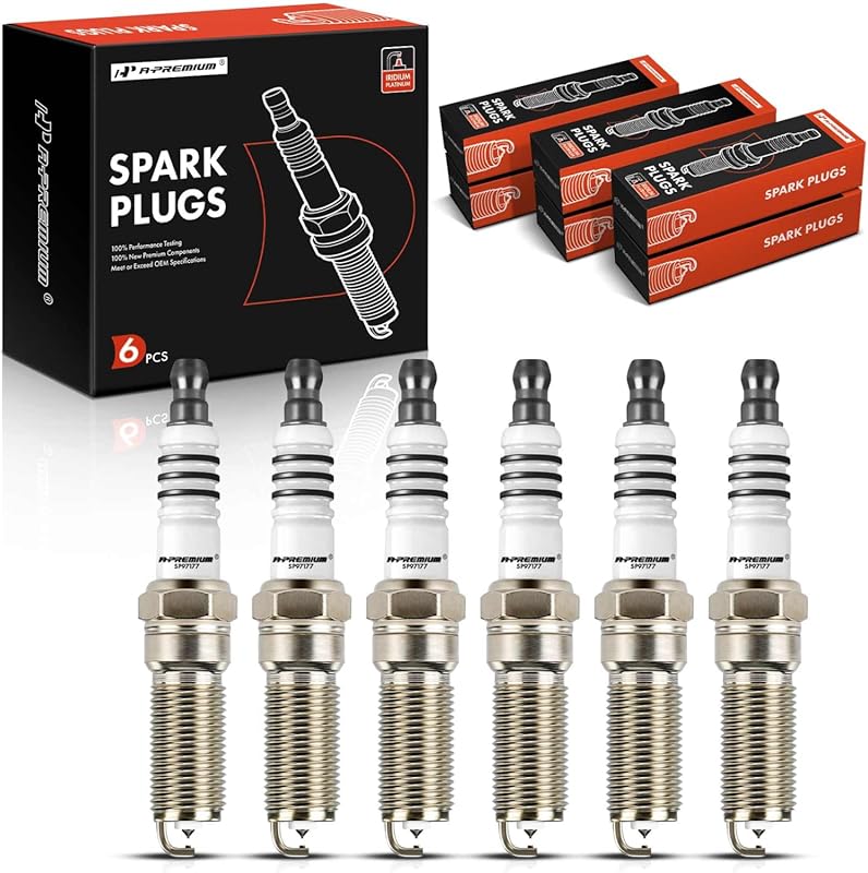 Set of 6 A-Premium Iridium Platinum Spark Plugs for Ford F-150 (2011-2019)