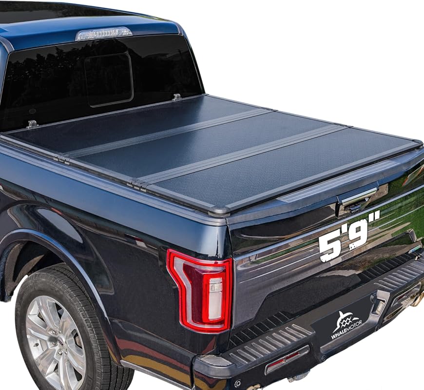 Hard Folding Tri-Fold Tonneau Cover for 2007-2025 GMC Sierra 1500 with