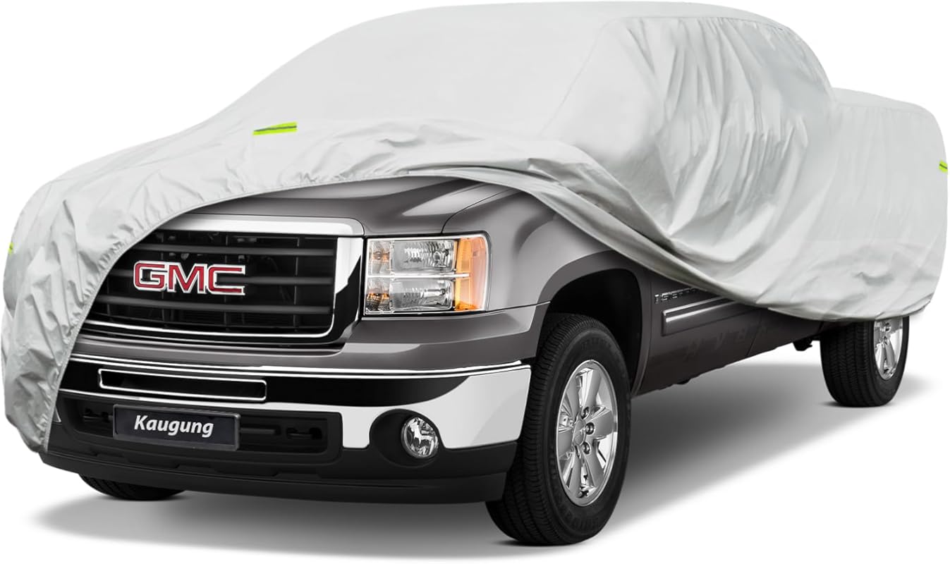 Custom Fit 6-Layer Waterproof Truck Cover for GMC Sierra 1500-3500 Dou