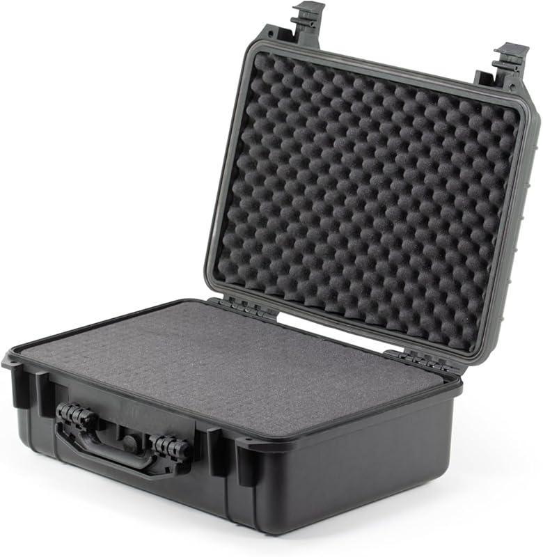 19-Inch Waterproof Hard Case with Foam Protection and Pressure Equaliz