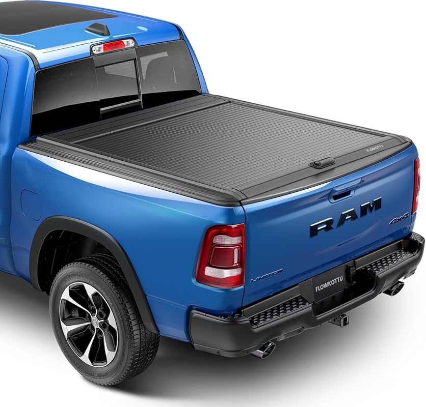 Retractable Hard Tonneau Cover for 2009-2025 Dodge Ram 1500 with a 5.7