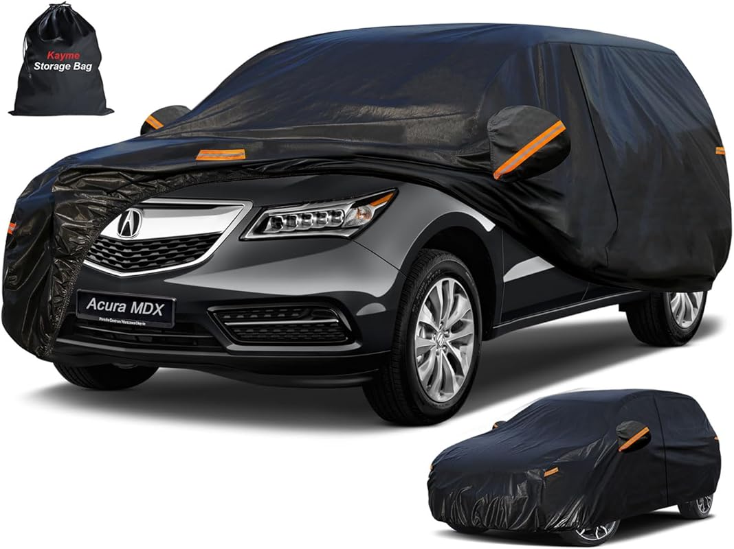 Kayme 7 Layers SUV Car Cover Custom Fit for Acura MDX  Waterproof All 