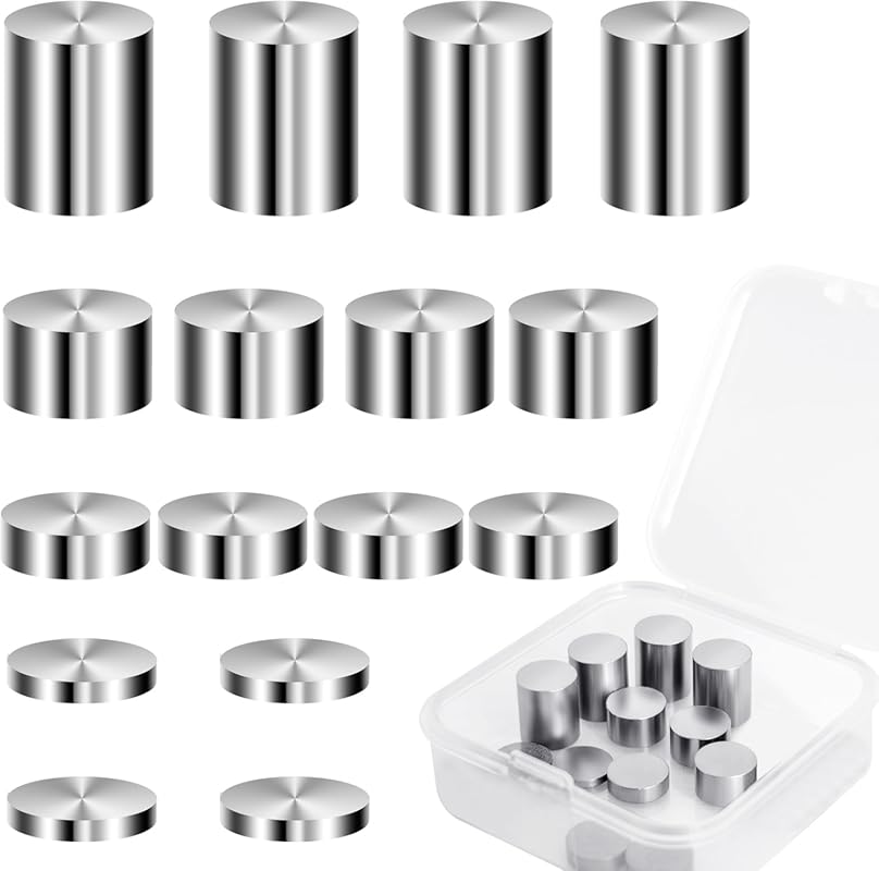 3.75 oz Cylindrical Tungsten Weights for Pinewood Derby Cars, 16 Piece