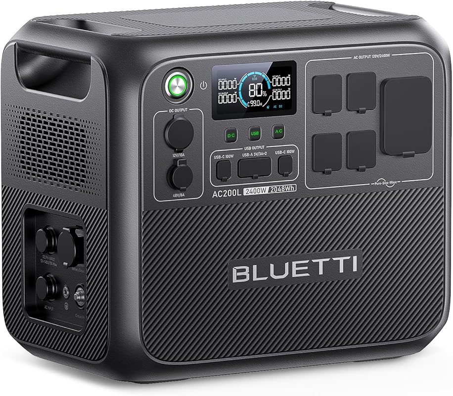 BLUETTI AC200L Portable Power Station with 2,048Wh Expandable Battery 