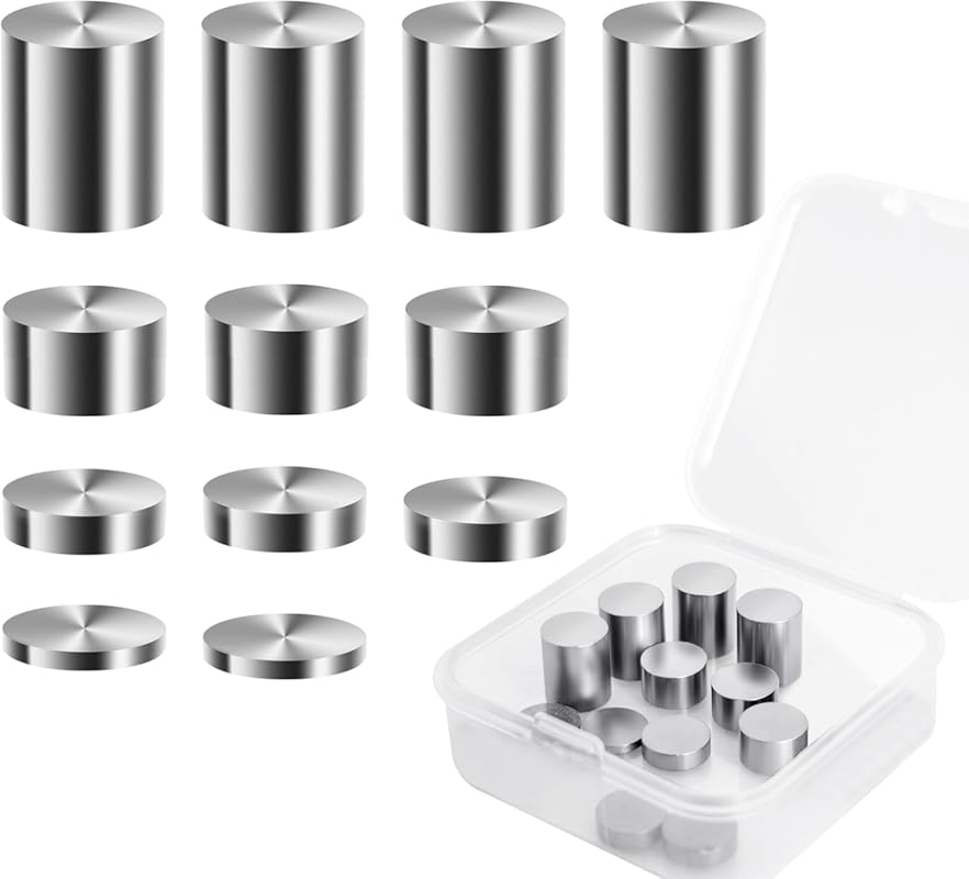 Cylindrical Tungsten Weights for Pinewood Derby Cars, 3.25 oz, 12 Piec