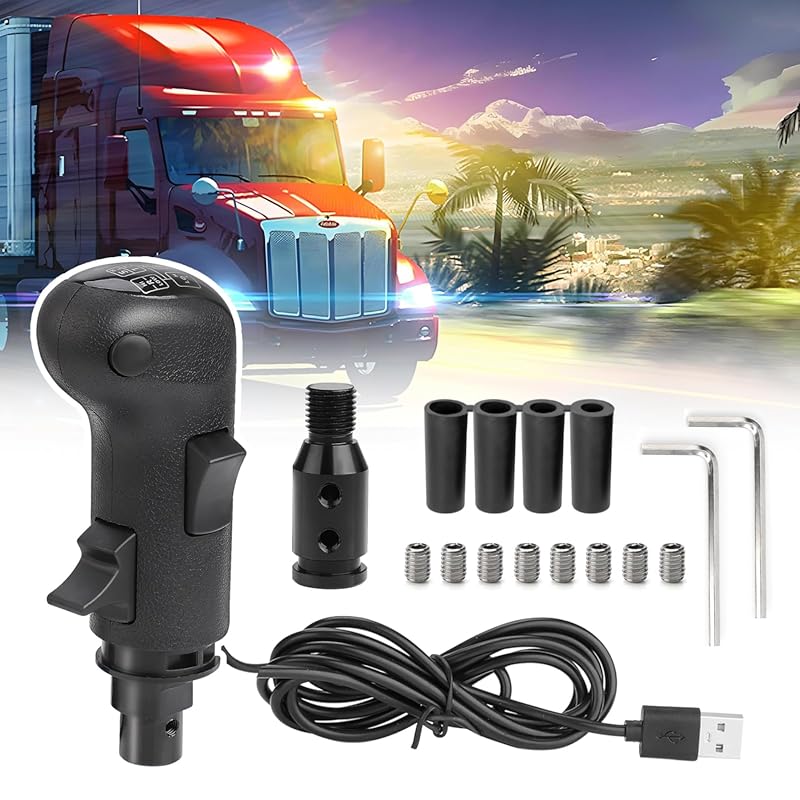 CNSPEED USB Shifter for American Truck Simulator and ETS2, Compatible 