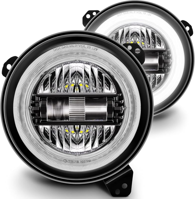 TRUE MODS 9-Inch LED Headlights for 2018-2025 Jeep Wrangler and Gladia