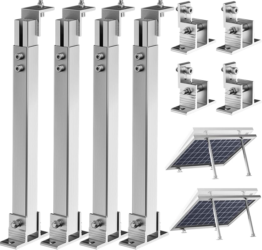 Adjustable Aluminum Alloy Solar Panel Tilt Mount Brackets for 50W to 4