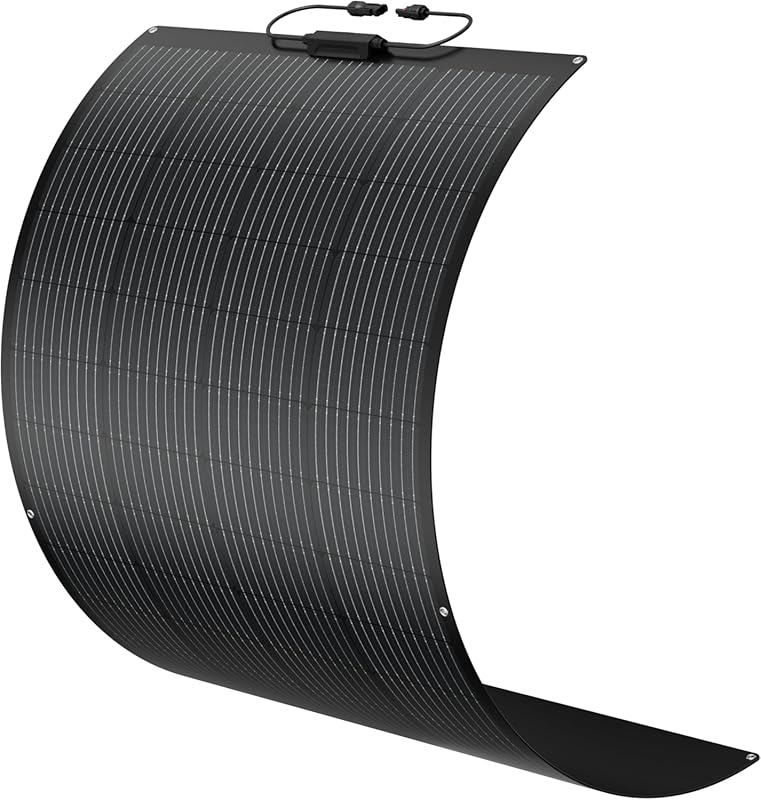 BougeRV Arch 200 Watts Fiberglass Flexible Solar Panel 23% High-Effici