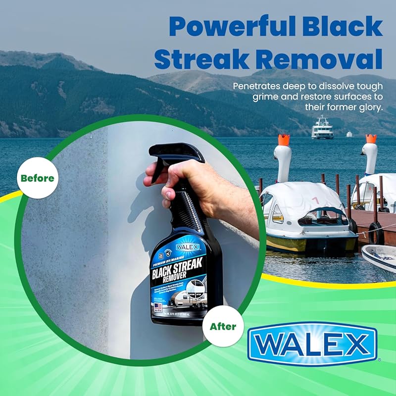 Walex Premium RV/Marine Black Streak Remover - Powerful Exterior Clean