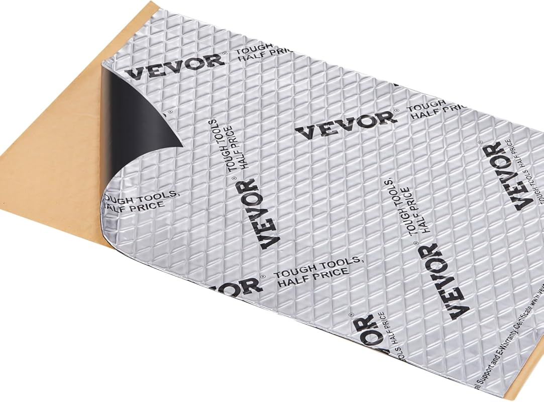 VEVOR 50 Mil Butyl Automotive Sound Deadening Mat for Noise Insulation