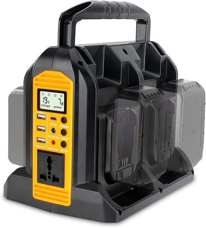 350W Power Inverter for Dewalt Batteries with Pure Sine Wave and Multiple Ports