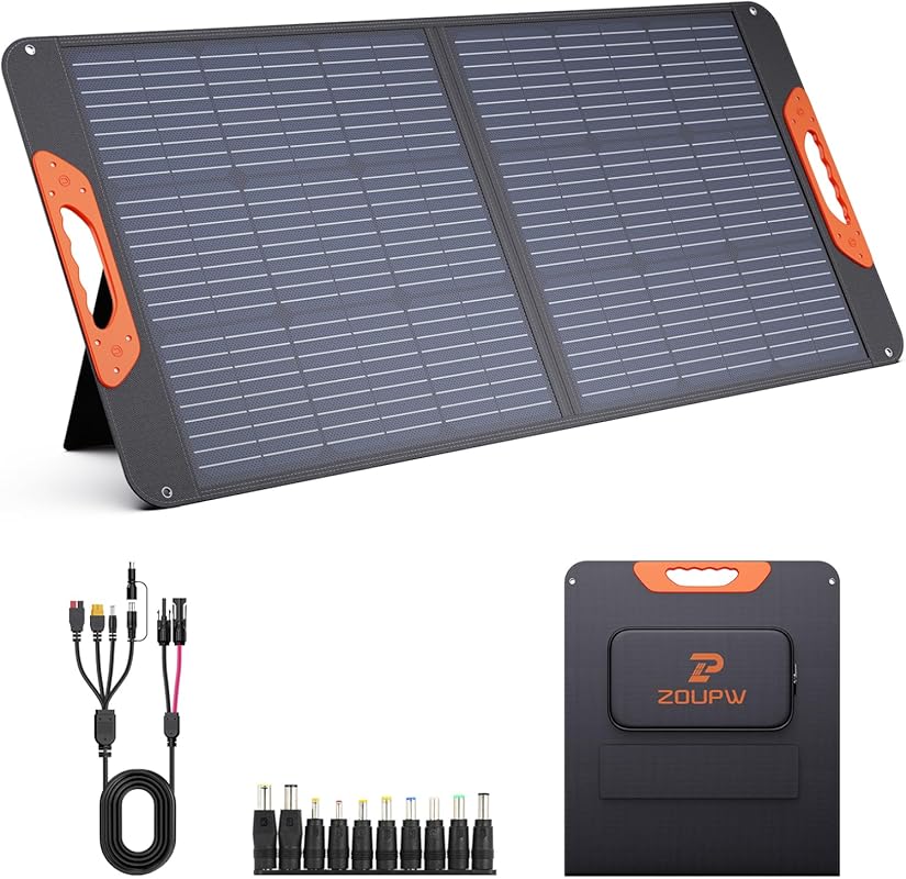 100W Foldable Solar Panel with High Efficiency and IP67 Waterproof for