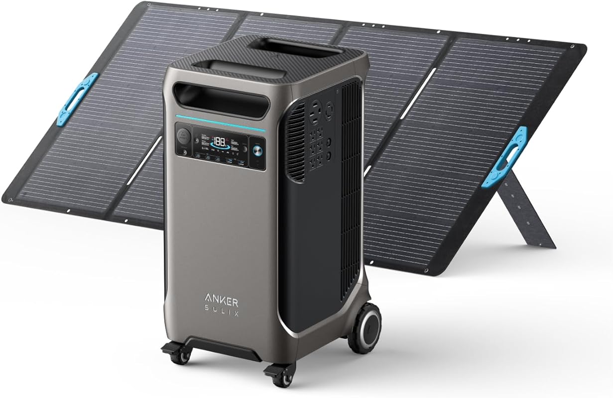 Anker SOLIX F3800 Portable Power Station with 400W Solar Panel and 384