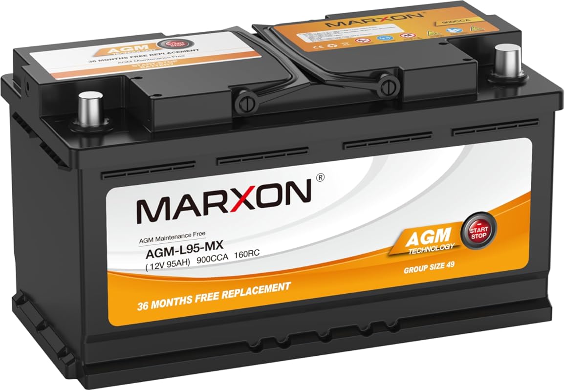 MARXON Group 49 AGM Battery for Mercedes Sprinter 2500 Featuring 12V 9