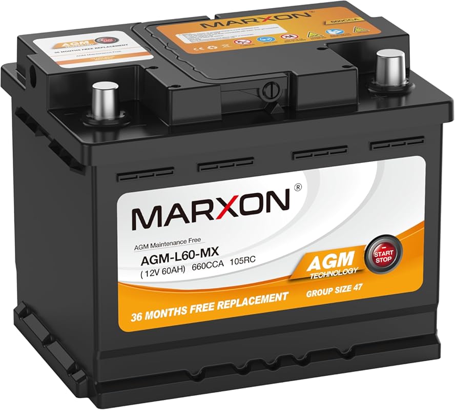 MARXON Group 47 H5 L2 Start and Stop Car Battery 12v 60AH 660CCA AGM B