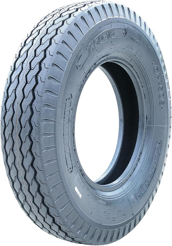 Forerunner QH505 Trailer Tire ST7.5-16 Load Range E 10-Ply with Black 