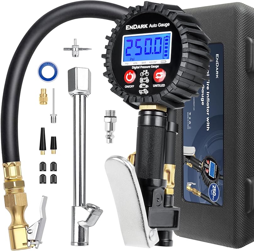 ENDARK Digital Tire Pressure Gauge and Inflator Gun with 360 Degree Ai