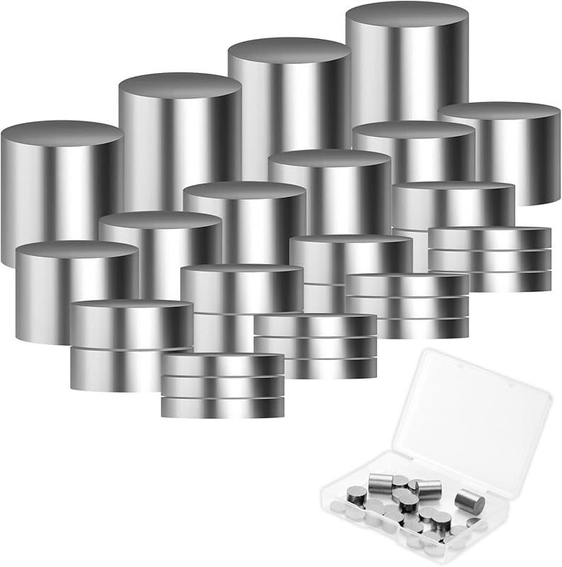 30-Piece Tungsten Weights for Pinewood Derby Cars, 5.25 Oz in 4 Cylind