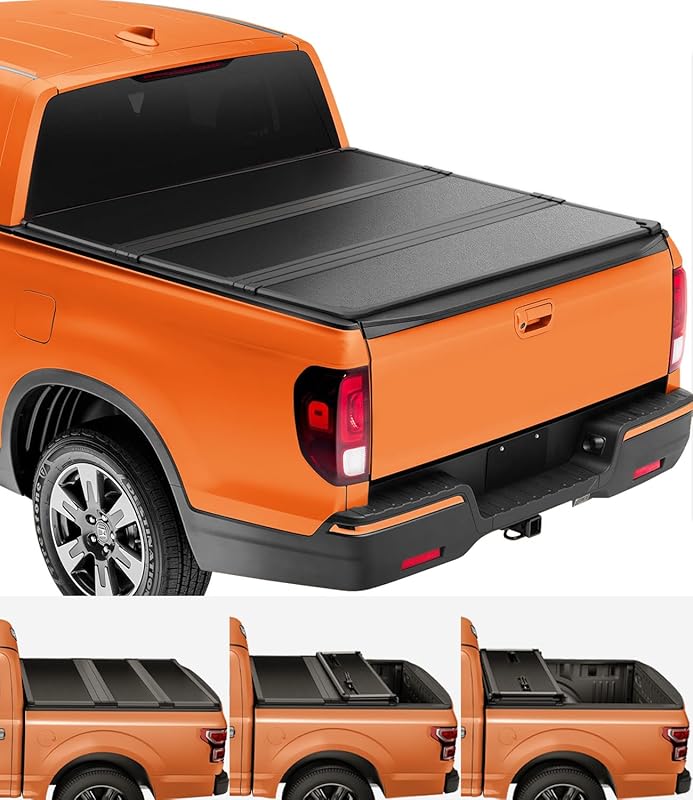 TIPTOP Tri-Fold Hard FRP Tonneau Cover for Honda Ridgeline 2017-2025 5