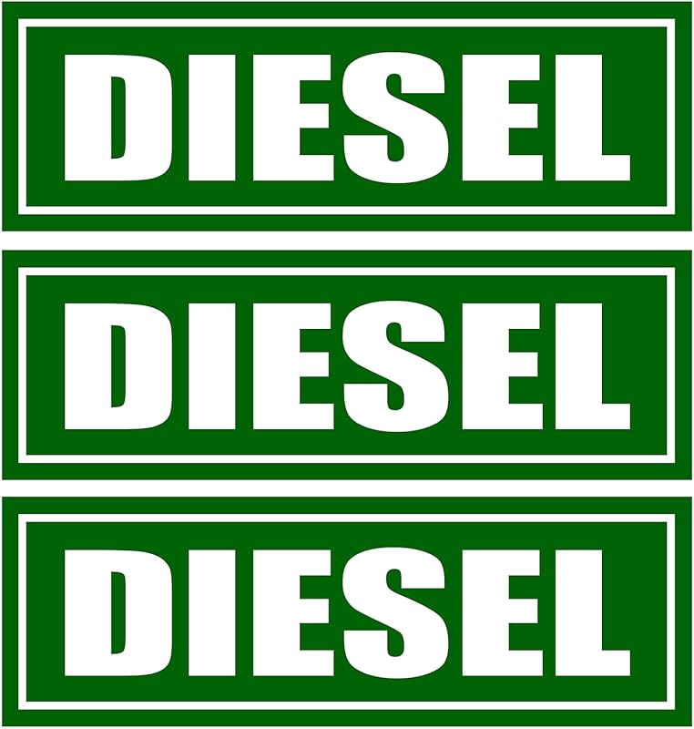 Rogue River's 3-pack of 6x2 inch Diesel Fuel Only vinyl decals for tru