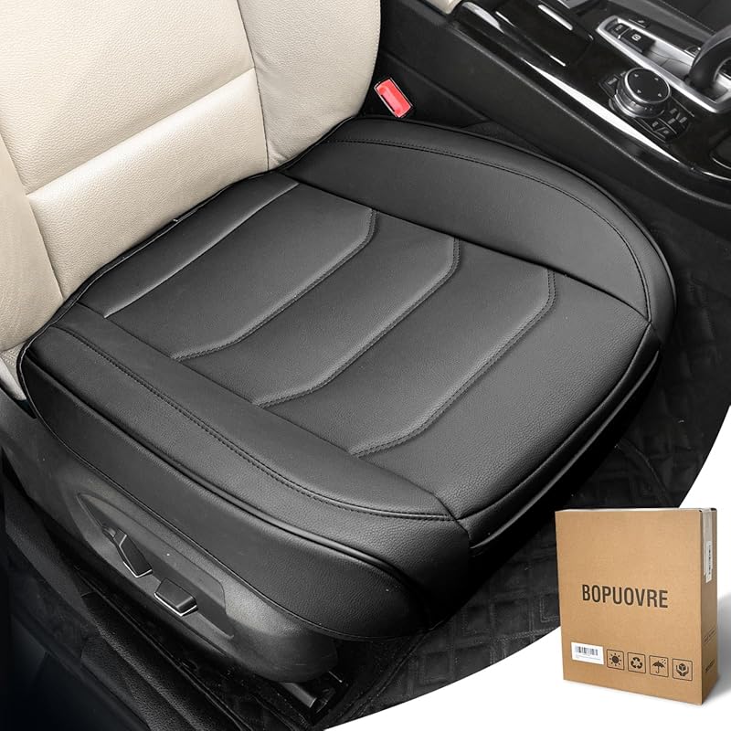 PU Leather Car Seat Cover with Anti-Slip Full Wrap Protection and Stor