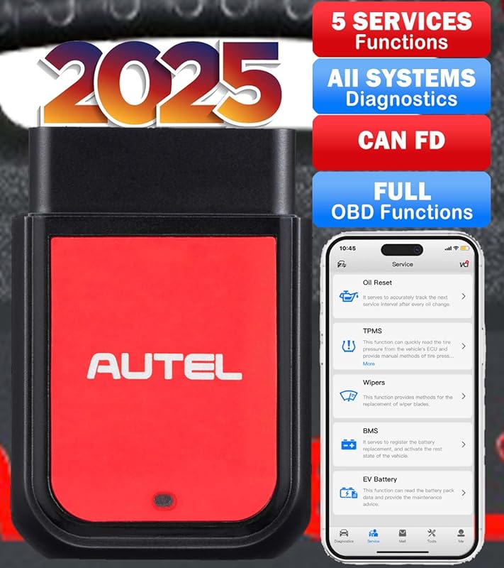Autel OBD2 Scanner Autel MaxiAP AP2500 Bluetooth Code Reader Oil Reset