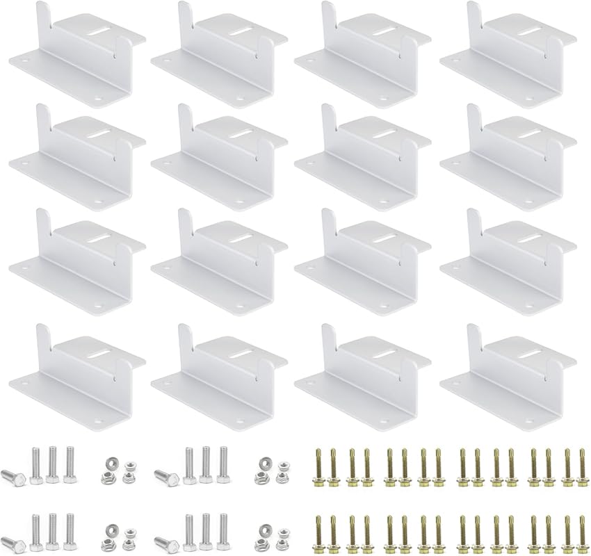 ECO-WORTHY 16-Unit Aluminum Z Bracket Sets for RV, Trailer, Boat, and 