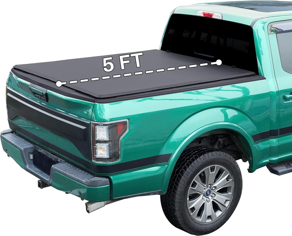 Soft Tri-Fold Truck Bed Tonneau Cover for 2017-2026 Honda Ridgeline Fl
