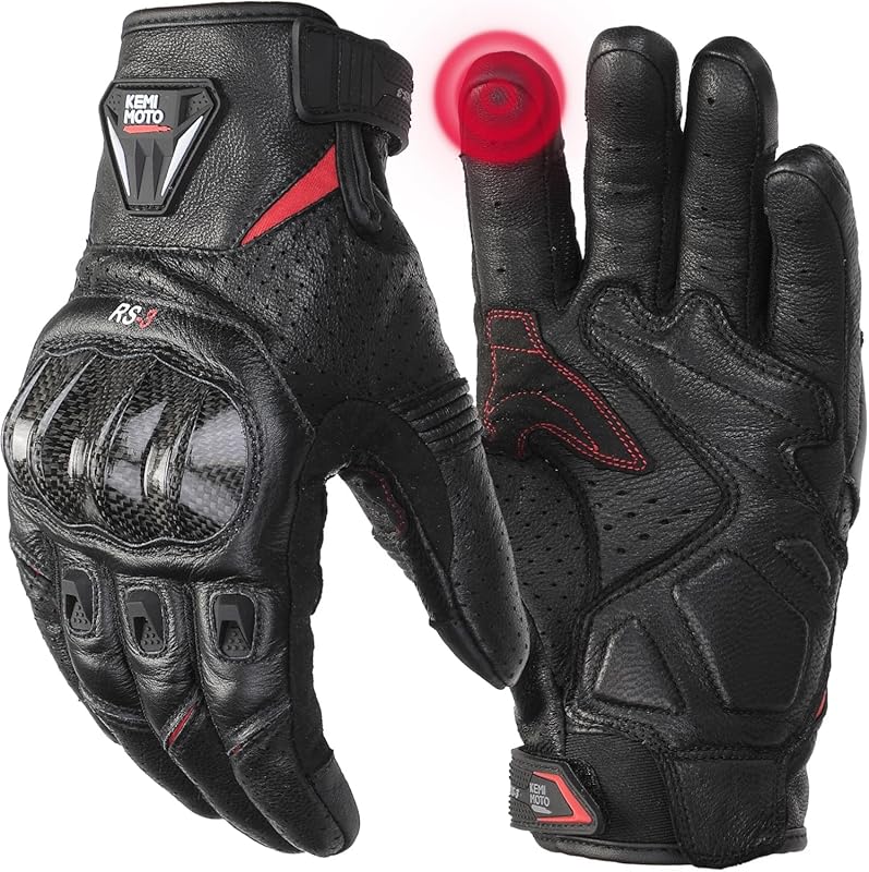 KEMIMOTO Sheepskin Leather Motorcycle Gloves are protective and durabl