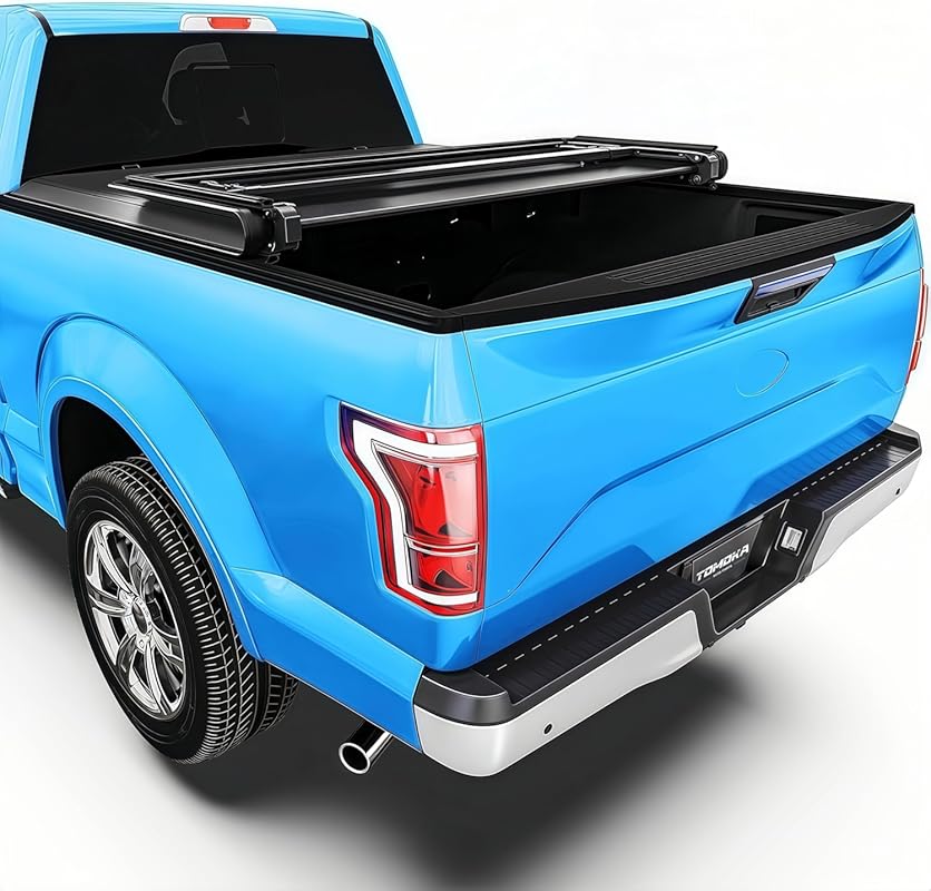 TOMOKA Soft Tri-Fold Truck Bed Tonneau Cover Compatible for 2004