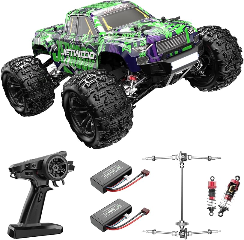 Jetwood 1/16 Scale Fast RC Car with Electric 4WD, RTR, and Max 38 KPH
