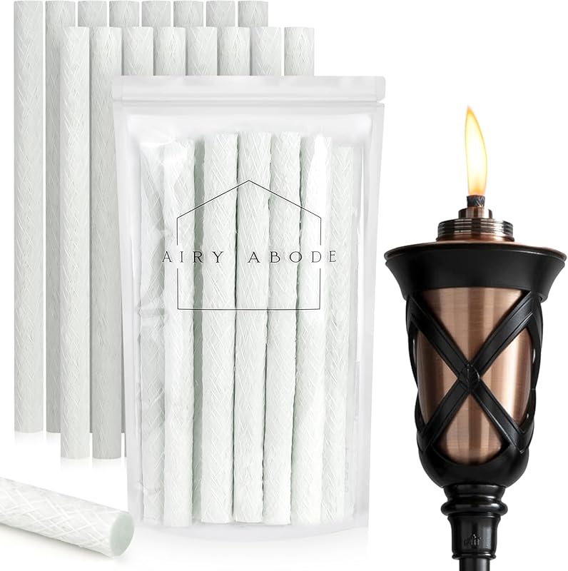 Replacement Lantern Wicks for Tiki Torches - Set of 16