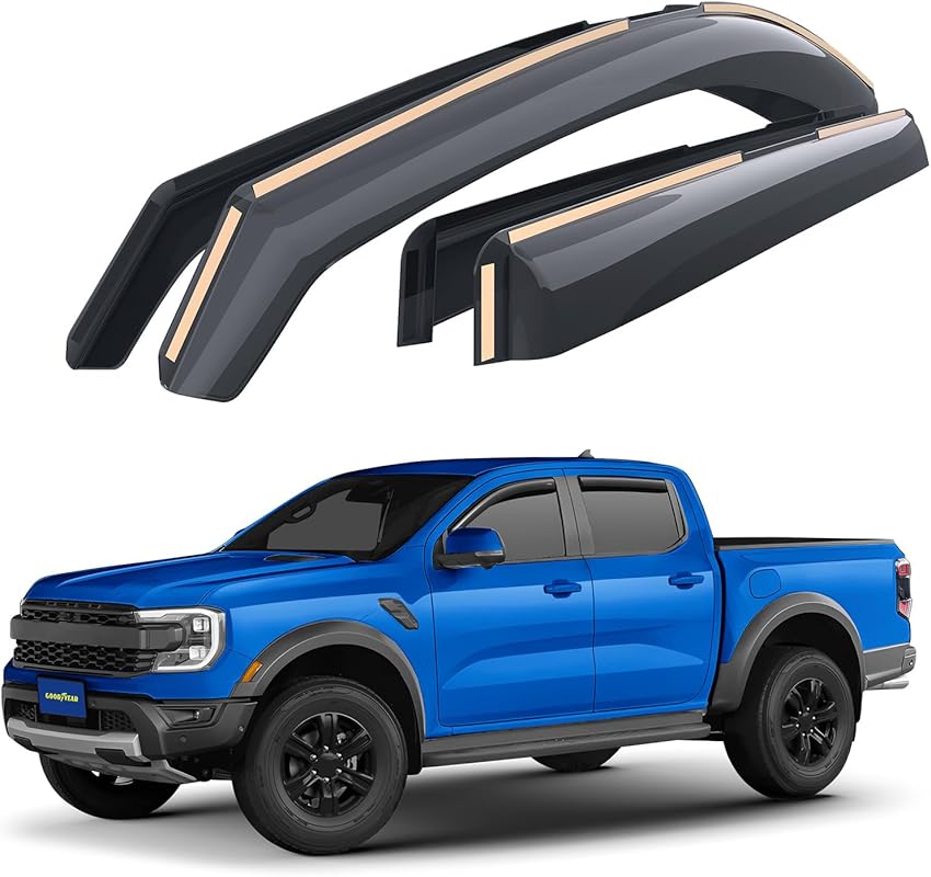 Goodyear Shatterproof In-Channel Window Deflectors for Ford Ranger Sup