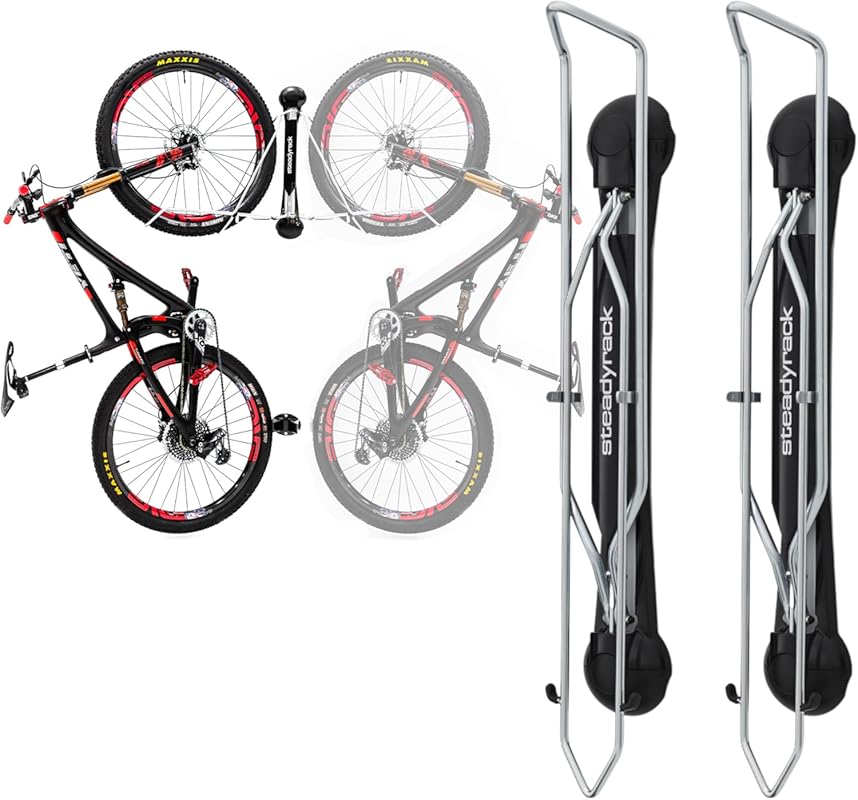 Steadyrack Heavy-Duty Steel Wall Rack for Mountain Bike Storage and Wi