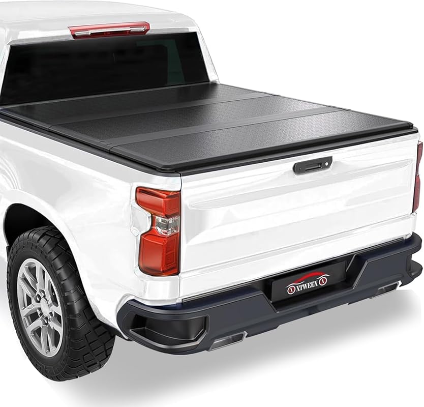 FRP Hard Tri-Fold Tonneau Cover for 5.8 Ft 2019-2026 Chevy Silverado 1