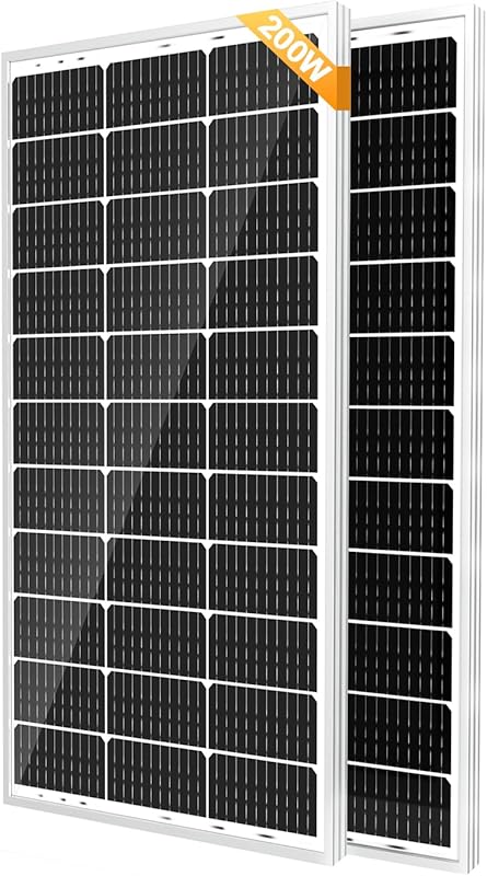 SOLPERK 200W Monocrystalline Solar Panel Kit for RV, Boat, and Car Cha