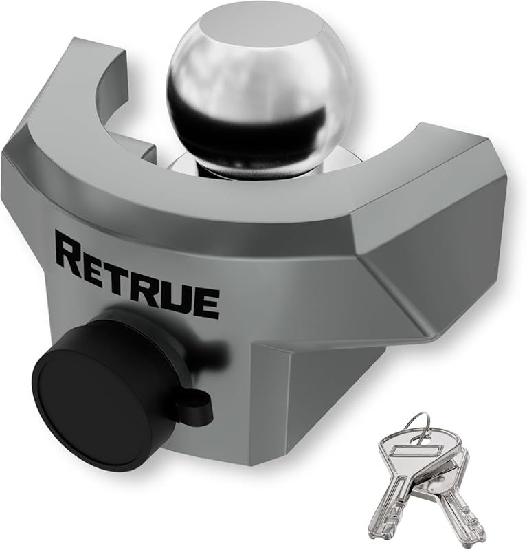 RETRUE Heavy Duty Trailer Lock for 2 5/16 Inch Ball Coupler with Flang