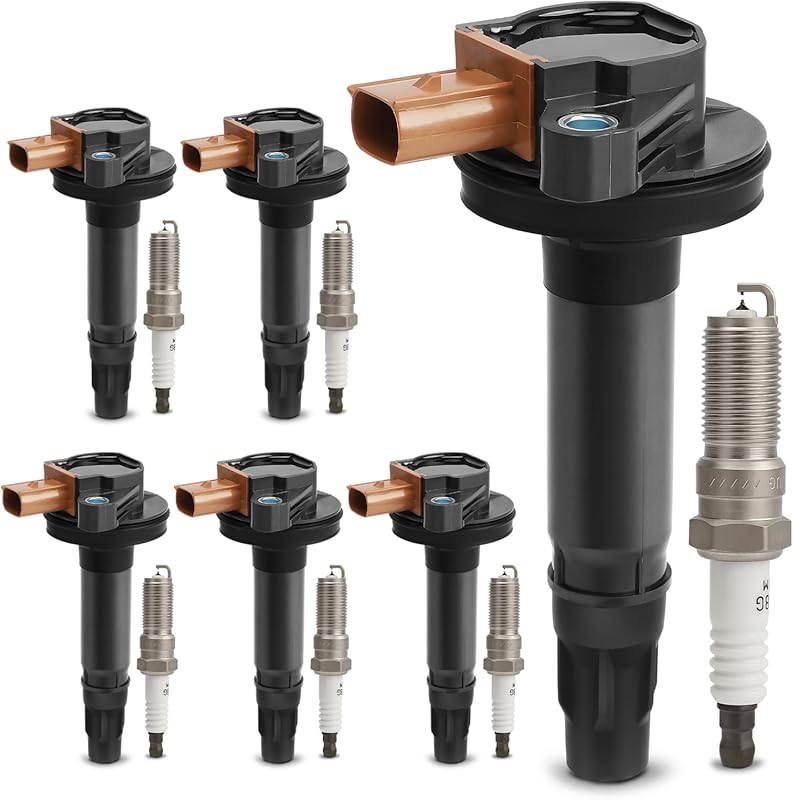 Ignition Coil and Double Iridium Spark Plug Set for Ford F-150 3.5L EcoBoost V6 (2011-2017)