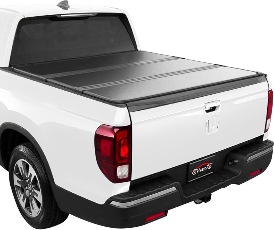 Hard Tri-Fold Tonneau Cover for 2017-2026 Honda Ridgeline with 5-Foot 