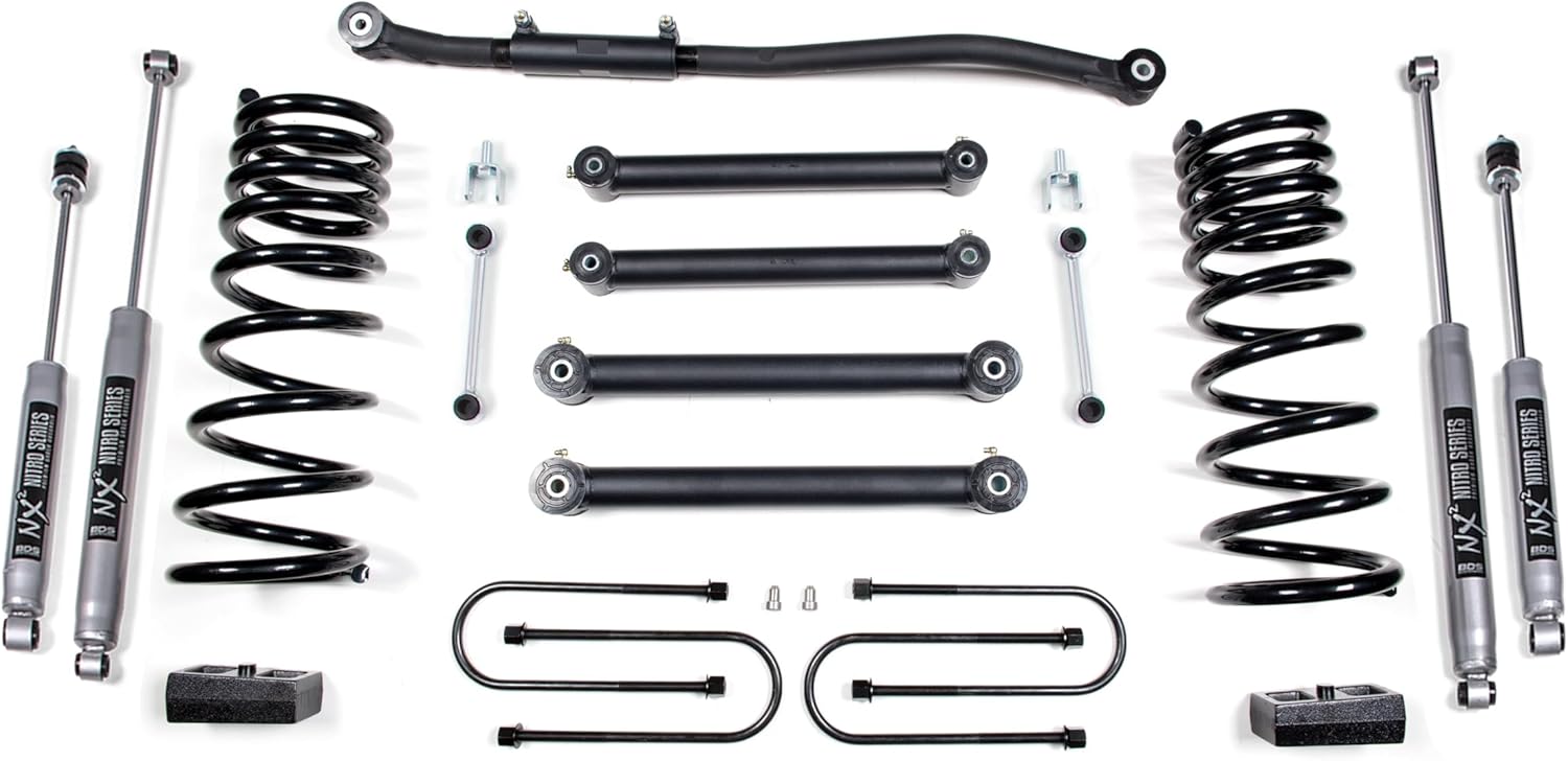 BDS 3-Inch Full Suspension Lift Kit with NX2 Shocks for Dodge Ram 2500