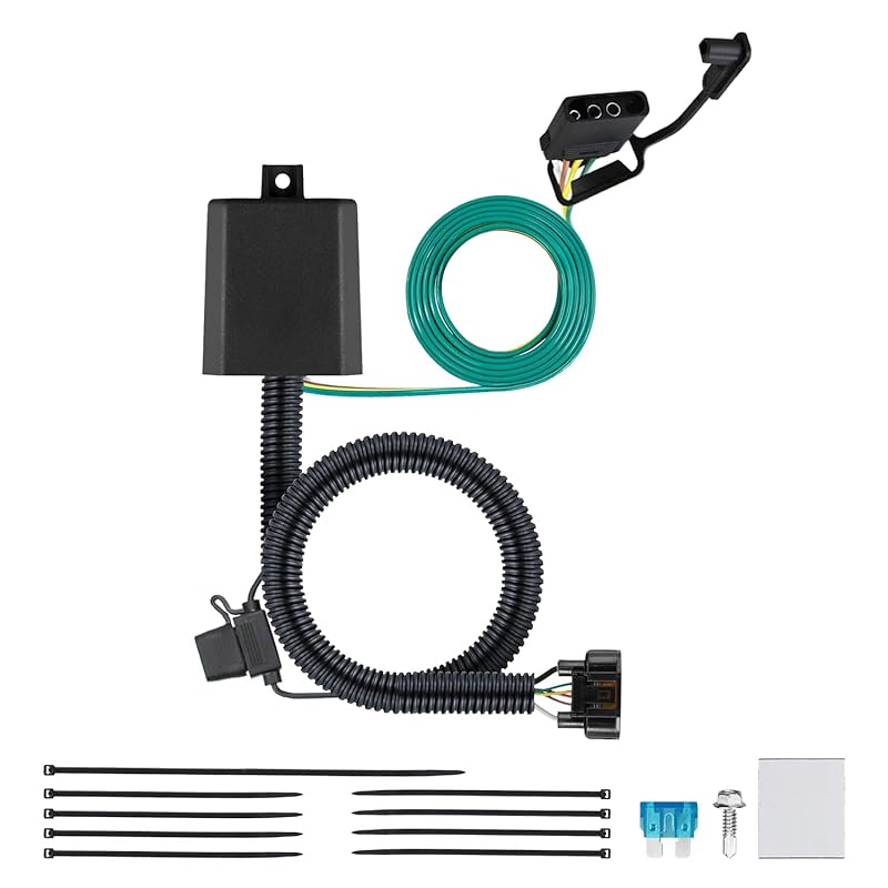 Custom 4-Pin Trailer Wiring Harness for 2022-2024 Hyundai Santa Cruz a