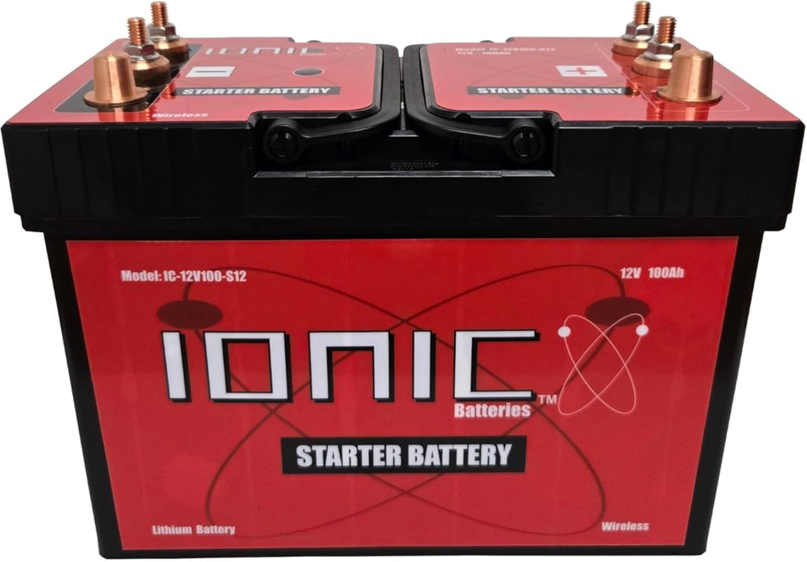 Ionic Lithium 12V Group 31 Starter Battery for Semi Trucks with 3000CA
