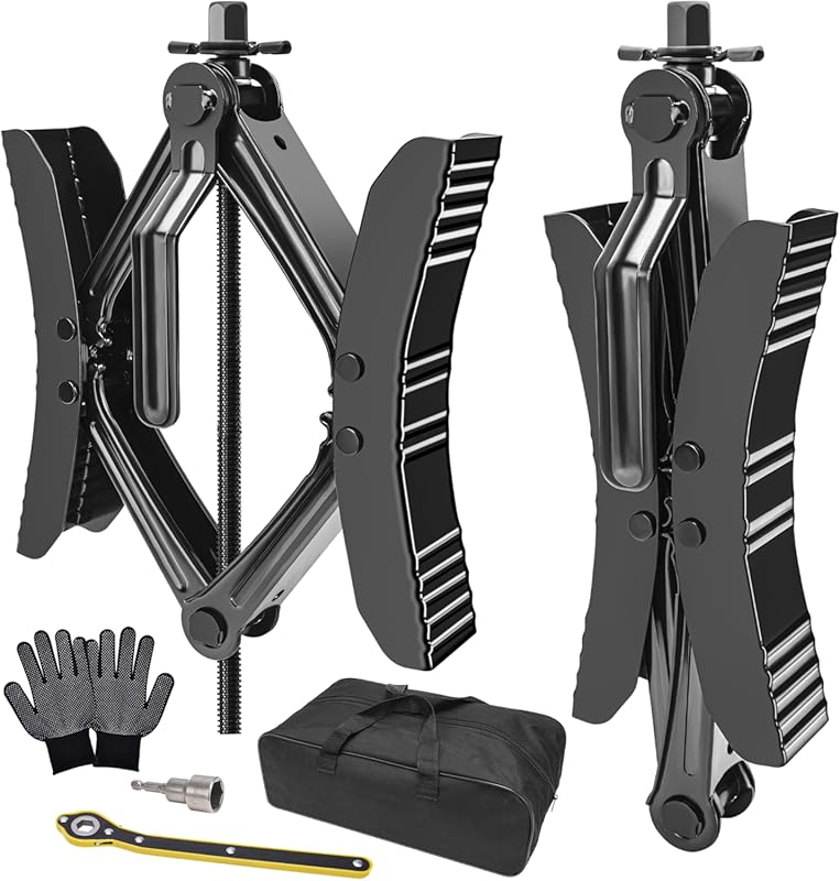 Camper Wheel Chock Stabilizer 2 Sets for RV Travel Trailer Heavy Duty