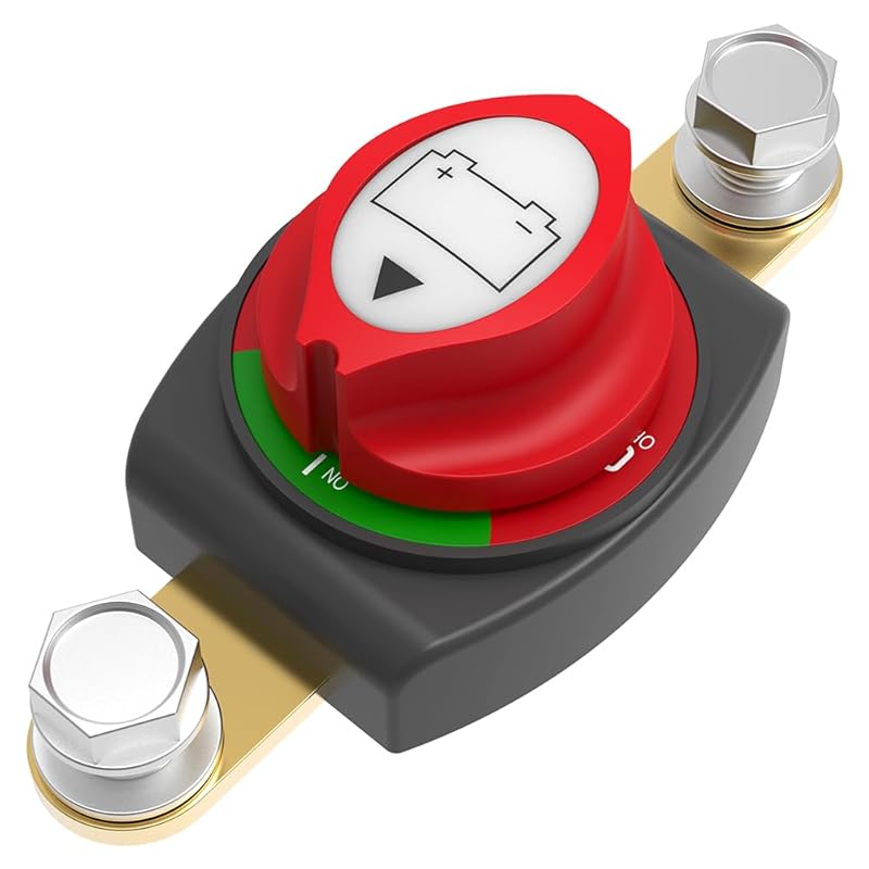 Side Post Battery Disconnect Switch 275A 12-48V Master Isolator for Ca