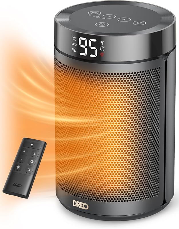 Dreo Portable Electric Space Heater with Digital Thermostat, Timer, an