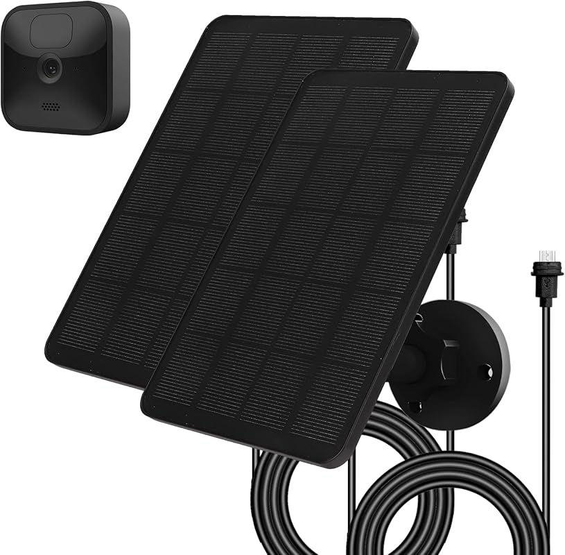 4W IP65 Solar Panel with Adjustable Mount for Blink Outdoor and XT Cam