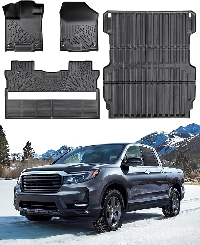 for Honda Ridgeline Floor Mats Cargo Liner 2017