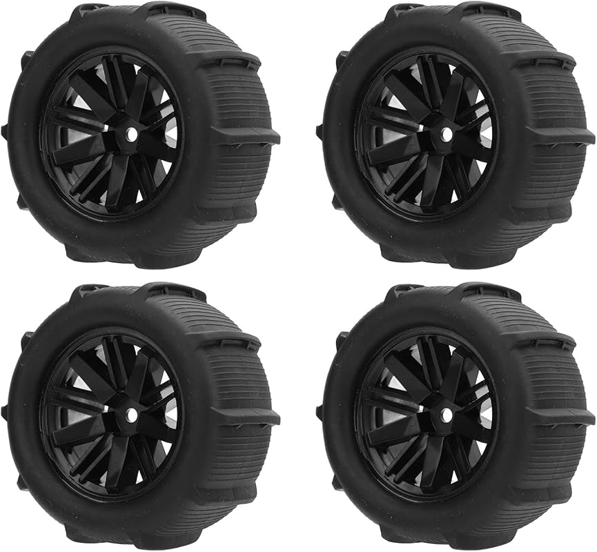 Fockety 4-Piece Beach Tires with Paddle Design for 1/14 and 1/16 Scale