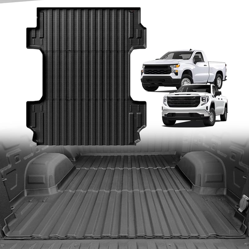 TripleAliners Truck Bed Mat Compatible with 2019